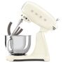 SMEG Küchenmaschine SMF03CREU Super Spar-Set inkl. Fleischwolf und Eisbereiter - Creme 50s Retro-Style