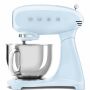 SMEG Küchenmaschine SMF03PBEU Super Spar-Set inkl. Fleischwolf und Eisbereiter - Pastellblau 50s Retro-Style
