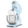 SMEG Küchenmaschine SMF03PBEU Super Spar-Set inkl. Fleischwolf und Eisbereiter - Pastellblau 50s Retro-Style
