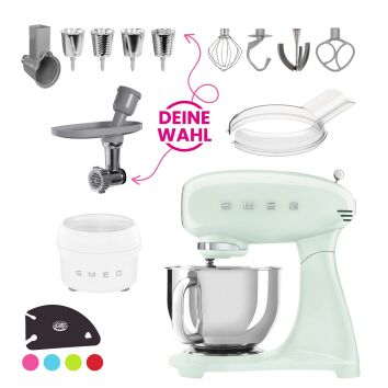 SMEG Küchenmaschine SMF03PGEU Super Spar-Set inkl....