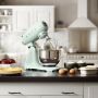 SMEG Küchenmaschine SMF03PGEU Super Spar-Set inkl. Fleischwolf und Eisbereiter - Pastellgrün 50s Retro-Style