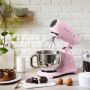 SMEG Küchenmaschine SMF03PKEU Super Spar-Set inkl. Fleischwolf und Eisbereiter - Cadillac Pink 50s Retro-Style