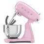 SMEG Küchenmaschine SMF03PKEU Super Spar-Set inkl. Fleischwolf und Eisbereiter - Cadillac Pink 50s Retro-Style