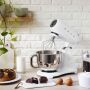 SMEG Küchenmaschine SMF03WHEU Super Spar-Set inkl. Fleischwolf und Eisbereiter - Weiß 50s Retro-Style