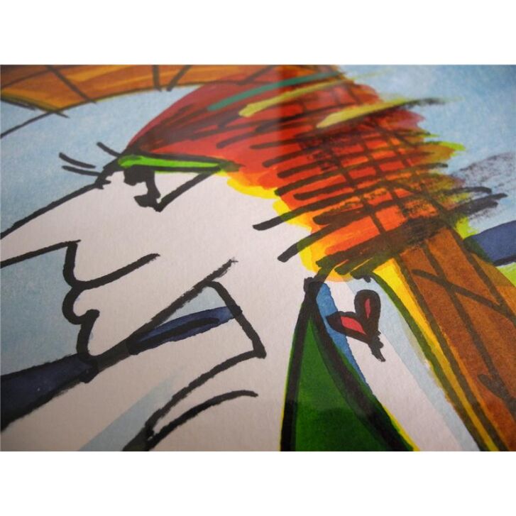Udo Lindenberg Original Aquarell 2016 "Heimweh nach Sylt" ca. 72 x 60 cm / Unikat