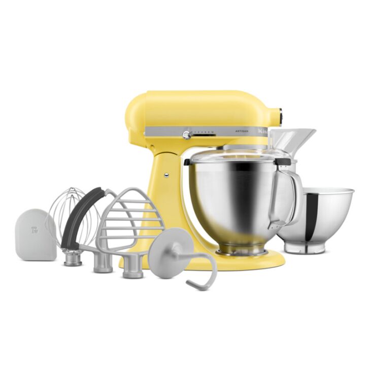 KitchenAid 4,7 Liter 5KSM195 Sallys Spar-Set mit Food Processor & Fleischwolf - YELLOW BUTTER