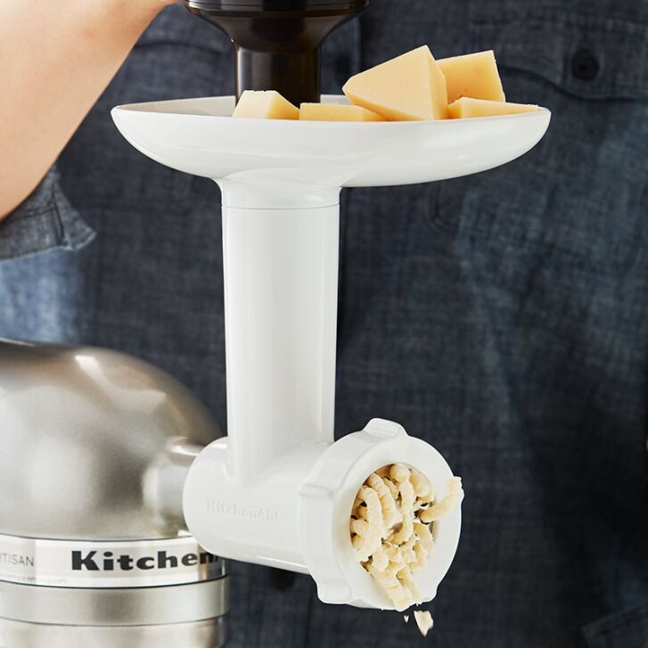 KitchenAid 4,7 Liter KSM195 Sallys Spar-Set Pasta Deluxe mit 5-teiligem Nudelwalzen-Set & Fleischwolf - YELLOW BUTTER