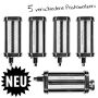 KitchenAid 4,7 Liter KSM195 Sallys Spar-Set Pasta Deluxe mit 5-teiligem Nudelwalzen-Set & Fleischwolf - YELLOW BUTTER