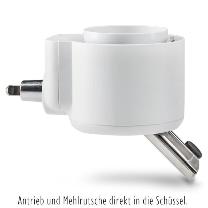 KitchenAid 4,7 Liter KSM195 Sallys Spar-Set mit Sieb mit digitaler Waage & Fleischwolf - YELLOW BUTTER