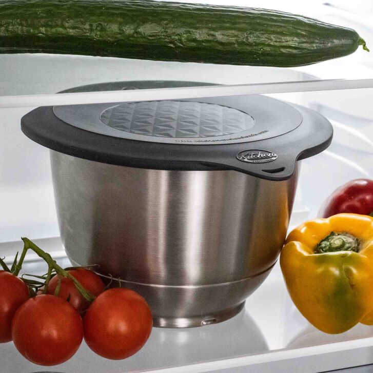 Kitchen Professionals Profi-Frischhaltedeckel Überzieher kompatibel mit der Bosch MUM5 Edelstahl-Rührschüssel