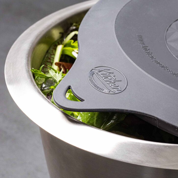 Kitchen Professionals Profi-Frischhaltedeckel Überzieher kompatibel mit der Bosch MUM5 Edelstahl-Rührschüssel - ANTHRAZIT