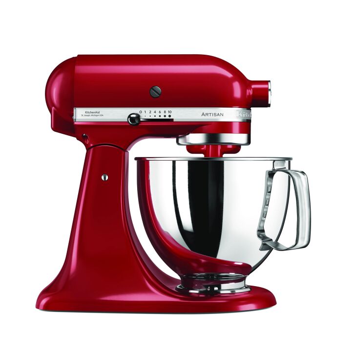 KitchenAid Profi Power-Set: KitchenAid Artisan Küchenmaschine 4,8 L - EMPIRE ROT -  inkl. Profi-Spritzschutz Zuhälter und Profi-Edelstahl-Rührelemente Teigpeitsche, Schaumschläger & Tornado