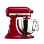 KitchenAid Profi Power-Set: KitchenAid Artisan Küchenmaschine 4,8 L - EMPIRE ROT -  inkl. Profi-Spritzschutz Zuhälter und Profi-Edelstahl-Rührelemente Teigpeitsche, Schaumschläger & Tornado
