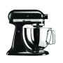 KitchenAid Profi Power-Set: KitchenAid Artisan Küchenmaschine 4,8 L - ONYX-SCHWARZ -  inkl. Profi-Spritzschutz Zuhälter und Profi-Edelstahl-Rührelemente Teigpeitsche, Schaumschläger & Tornado
