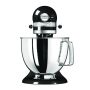 KitchenAid Profi Power-Set: KitchenAid Artisan Küchenmaschine 4,8 L - ONYX-SCHWARZ -  inkl. Profi-Spritzschutz Zuhälter und Profi-Edelstahl-Rührelemente Teigpeitsche, Schaumschläger & Tornado