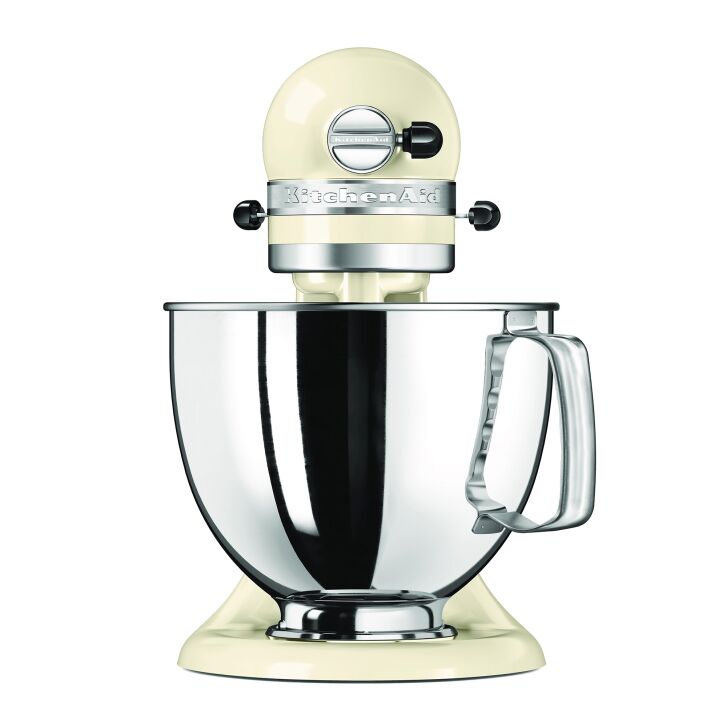 KitchenAid Profi Power-Set: KitchenAid Artisan Küchenmaschine 4,8 L - CREME -  inkl. Profi-Spritzschutz Zuhälter und Profi-Edelstahl-Rührelemente Teigpeitsche, Schaumschläger & Tornado