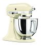 KitchenAid Profi Power-Set: KitchenAid Artisan Küchenmaschine 4,8 L - CREME -  inkl. Profi-Spritzschutz Zuhälter und Profi-Edelstahl-Rührelemente Teigpeitsche, Schaumschläger & Tornado