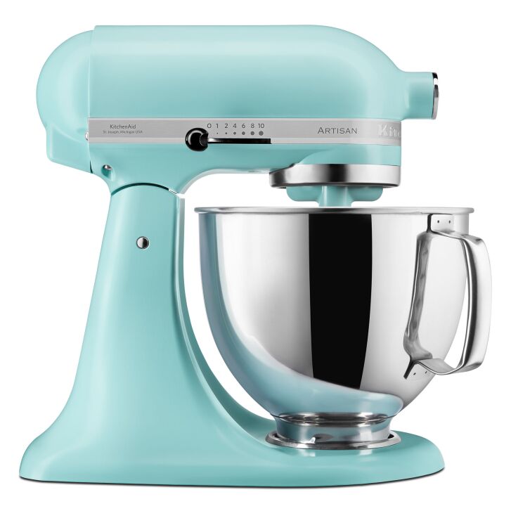 KitchenAid Profi Power-Set: KitchenAid Artisan Küchenmaschine 4,8 L - MINERAL WATER -  inkl. Profi-Spritzschutz Zuhälter und Profi-Edelstahl-Rührelemente Teigpeitsche, Schaumschläger & Tornado