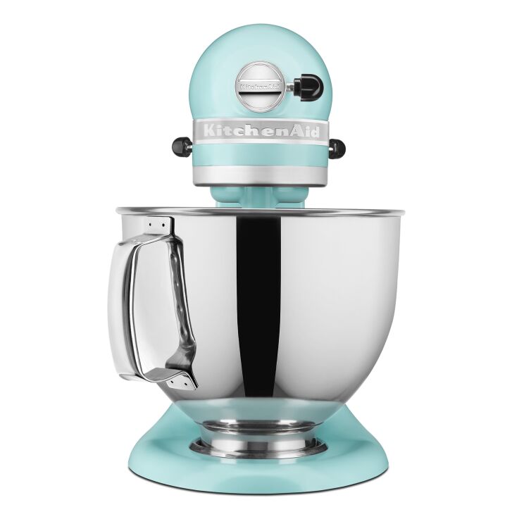 KitchenAid Profi Power-Set: KitchenAid Artisan Küchenmaschine 4,8 L - MINERAL WATER -  inkl. Profi-Spritzschutz Zuhälter und Profi-Edelstahl-Rührelemente Teigpeitsche, Schaumschläger & Tornado