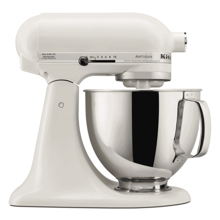 KitchenAid Profi Power Set: KitchenAid Artisan Küchenmaschine 4,8 L - PORCELAIN WHITE -  inkl. Profi-Spritzschutz Zuhälter und Profi-Edelstahl-Rührelemente Teigpeitsche, Schaumschläger & Tornado