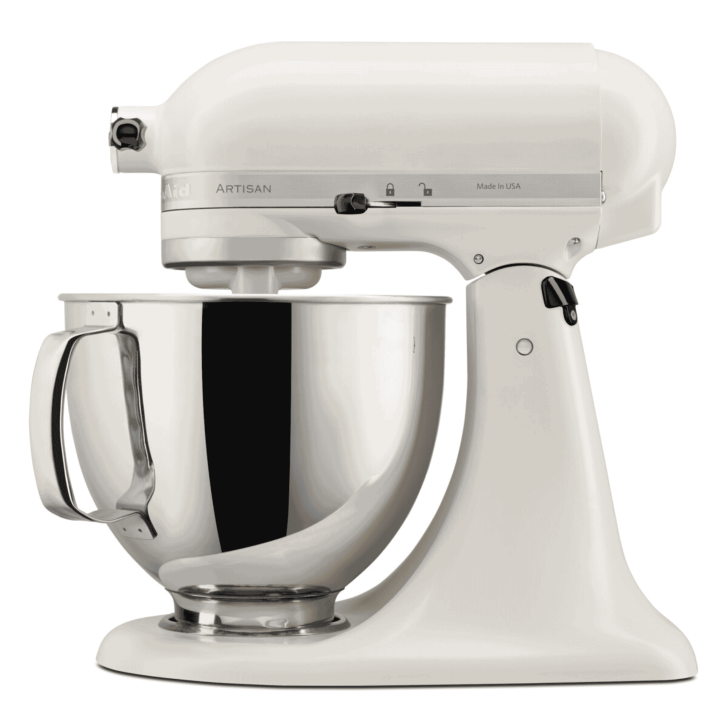 KitchenAid Profi Power Set: KitchenAid Artisan Küchenmaschine 4,8 L - PORCELAIN WHITE -  inkl. Profi-Spritzschutz Zuhälter und Profi-Edelstahl-Rührelemente Teigpeitsche, Schaumschläger & Tornado