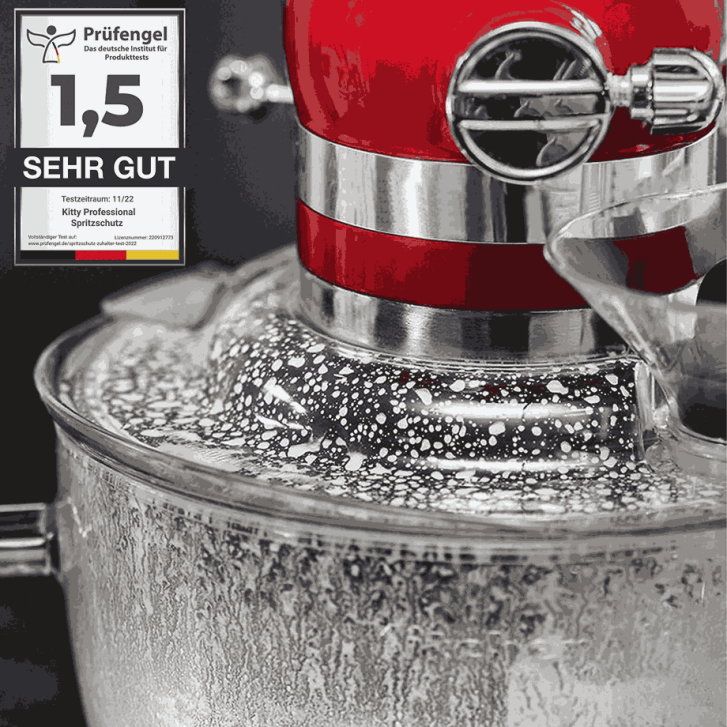 KitchenAid Profi Power Set: KitchenAid Artisan Küchenmaschine 4,8 L - PORCELAIN WHITE -  inkl. Profi-Spritzschutz Zuhälter und Profi-Edelstahl-Rührelemente Teigpeitsche, Schaumschläger & Tornado