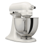 KitchenAid Profi Power Set: KitchenAid Artisan Küchenmaschine 4,8 L - PORCELAIN WHITE -  inkl. Profi-Spritzschutz Zuhälter und Profi-Edelstahl-Rührelemente Teigpeitsche, Schaumschläger & Tornado