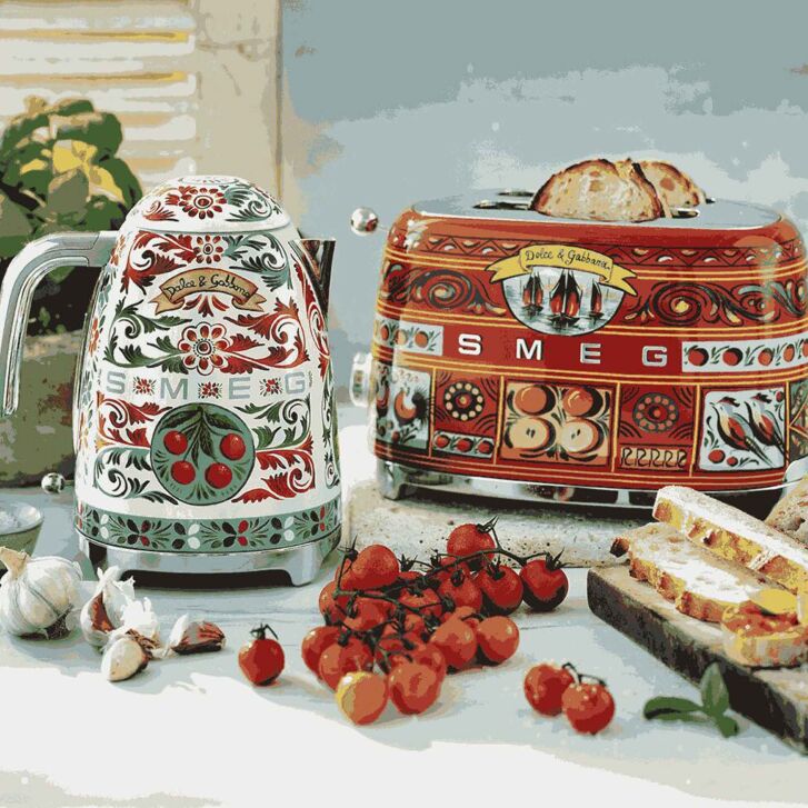 SMEG 2-Schlitz Toaster TSF01DGEU Dolce&Gabbana Sicily is my Love