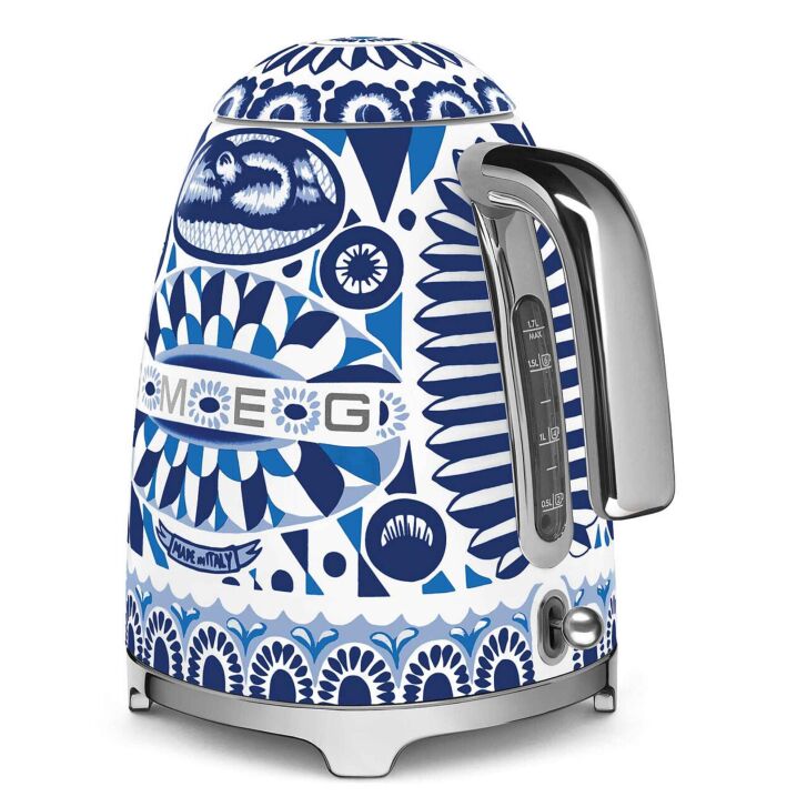 SMEG Wasserkocher KLF03DGBEU mit 1,7 L Fassungsvermögen Dolce&Gabbana Blu Mediterraneo