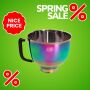 Kitty Professional Profi-Rührschüssel Super Bowl kompatibel mit KitchenAid 4,3 / 4,7  und 4,8 Liter – RAINBOW - 2. Wahl