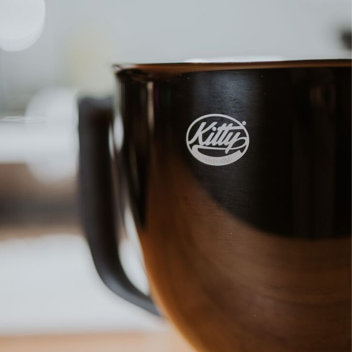 Kitty Professional Profi-Rührschüssel "Super Bowl" kompatibel mit KitchenAid 4,3 / 4,7  und 4,8 Liter - TITAN BLACK - 2. Wahl