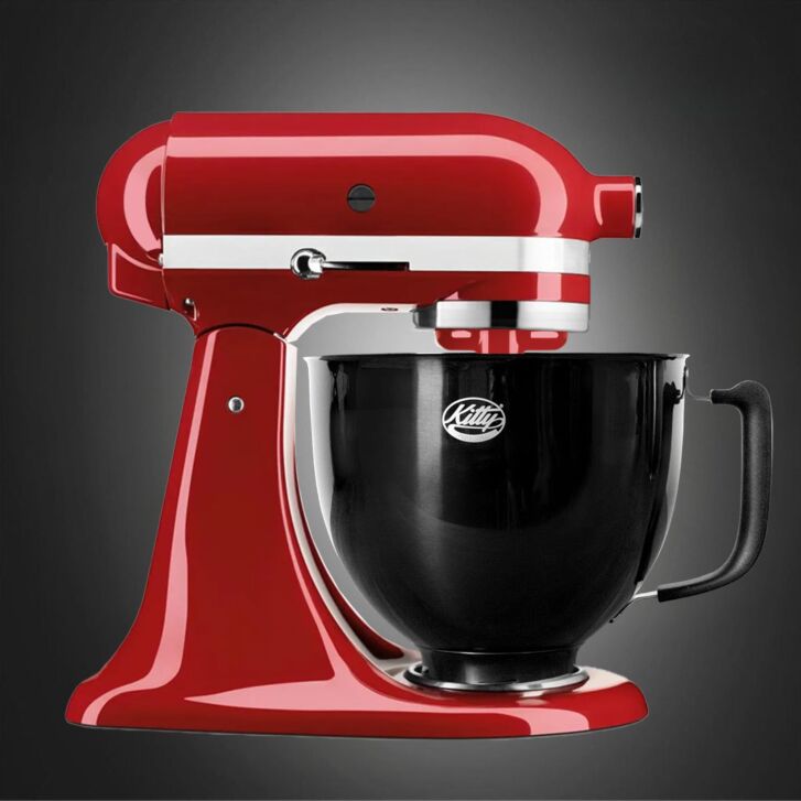 Kitty Professional Profi-Rührschüssel "Super Bowl" kompatibel mit KitchenAid 4,3 / 4,7  und 4,8 Liter - TITAN BLACK - 2. Wahl