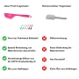 Kitty Professional 2 in 1 Teigschaber mit Kniff Anthrazit - ohne OVP