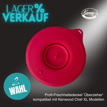 Kenny Professional Profi-Frischhaltedeckel &Uuml;berzieher kompatibel mit Kenwood Chef XL Modelle Rubinrot - ohne OVP