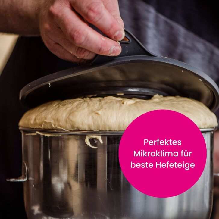 Kitty Professional Profi-Frischhaltedeckel Überzieher kompatibel mit KitchenAid für 6,6 und 6,9 Liter Rührschüsseln Rubinrot - ohne OVP