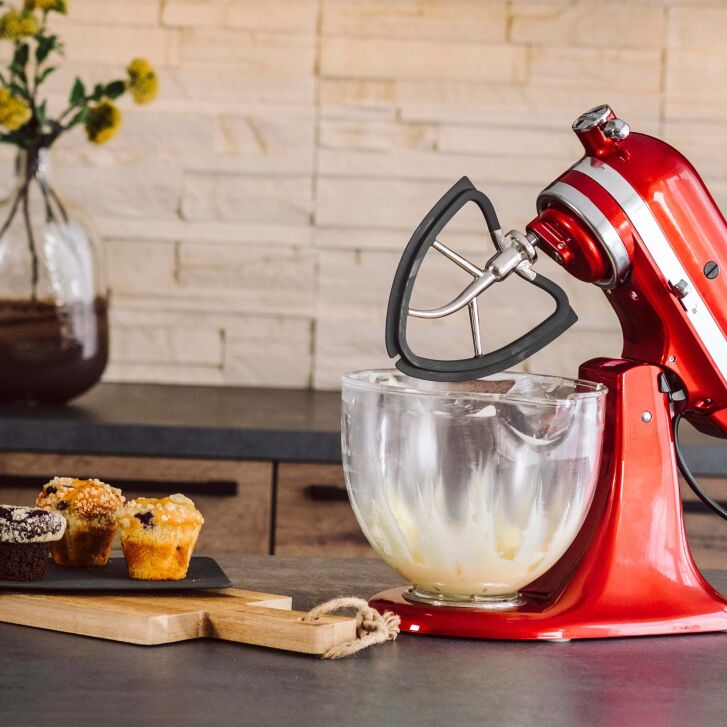 Kitty Professional Profi Edelstahl-Flexirührer Tornado kompatibel mit KitchenAid 4,3 / 4,7 und 4,8 Liter Tornado - 2. Wahl