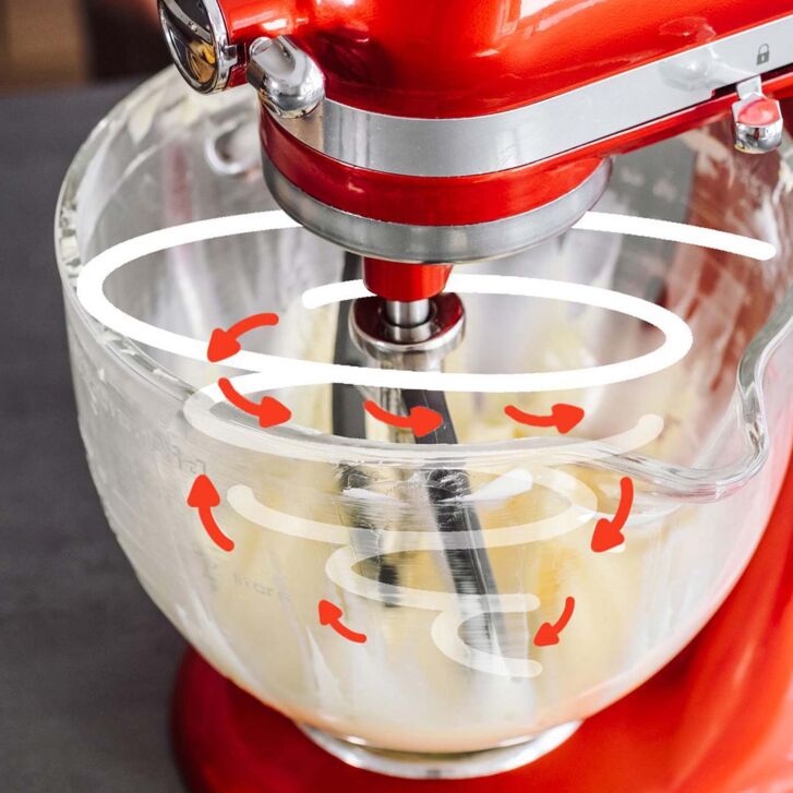 Kitty Professional Profi Edelstahl-Flexirührer Tornado kompatibel mit KitchenAid 4,3 / 4,7 und 4,8 Liter Tornado - 2. Wahl