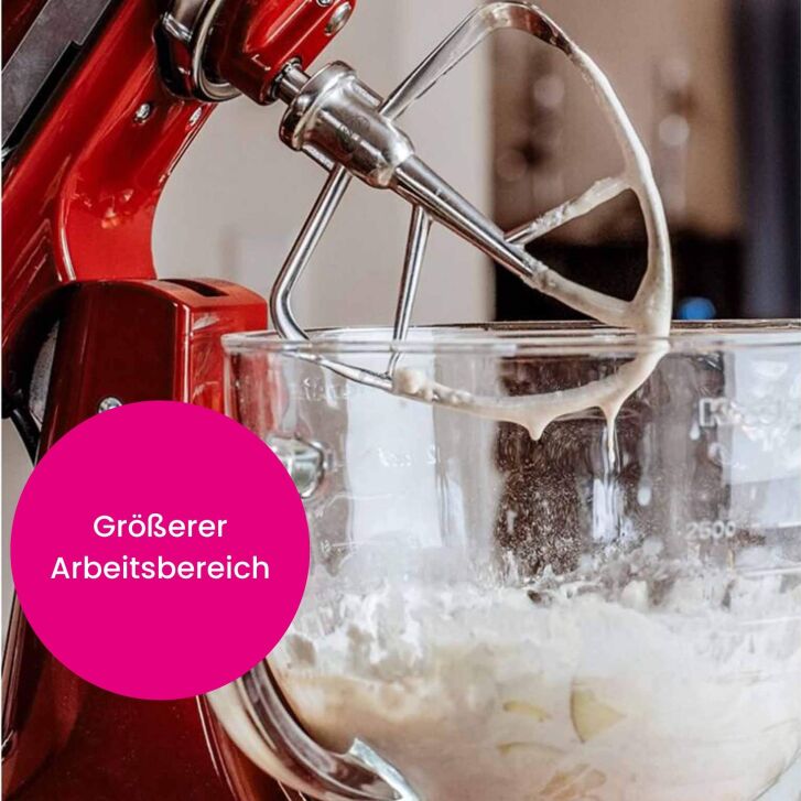 Kitty Professional Profi Edelstahl-Flachrührer Taifun kompatibel mit KitchenAid 4,3 / 4,7 und 4,8 Liter