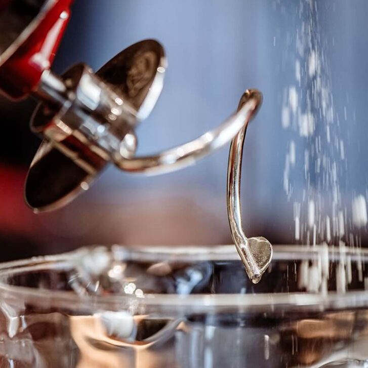 Kitty Professional Profi Edelstahl-Knethaken Teigpeitsche kompatibel mit KitchenAid 4,3 / 4,7 und 4,8 Liter