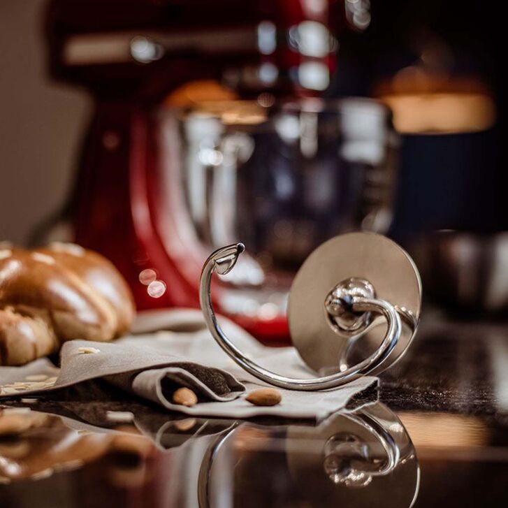 Kitty Professional Profi Edelstahl-Knethaken Teigpeitsche kompatibel mit KitchenAid 4,3 / 4,7 und 4,8 Liter