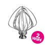 Kitty Professional Profi Edelstahl-Schneebesen Schaumschläger kompatibel mit KitchenAid 4,3 / 4,7 und 4,8 Liter - 2. Wahl