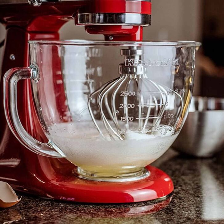 Kitty Professional Profi Edelstahl-Schneebesen Schaumschläger kompatibel mit KitchenAid 4,3 / 4,7 und 4,8 Liter