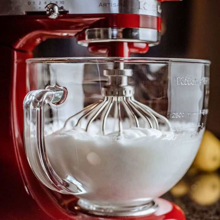 Kitty Professional Profi Edelstahl-Schneebesen Schaumschläger kompatibel mit KitchenAid 4,3 / 4,7 und 4,8 Liter