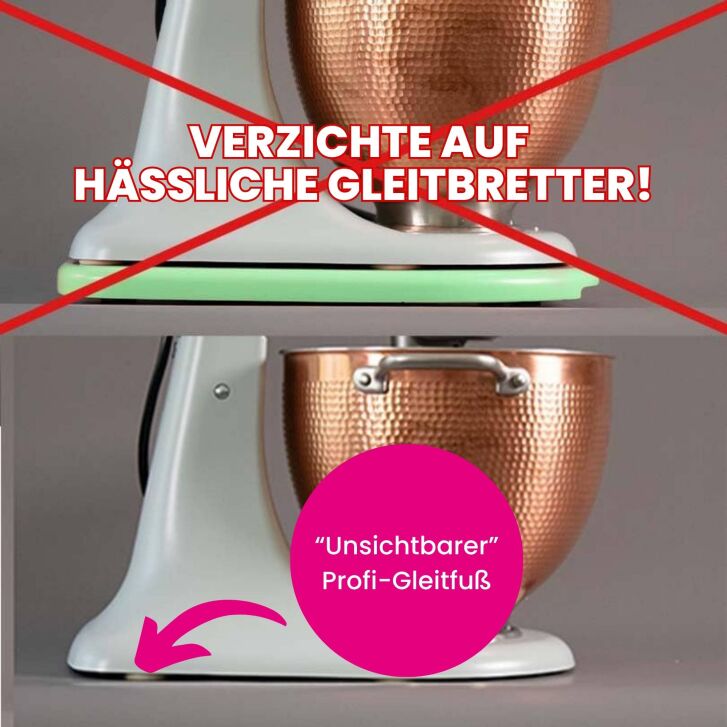 Kitty Professional Profi-Gleitfuß Mover kompatibel mit 4,3 / 4,7  und 4,8 Liter KitchenAid