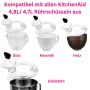 Kitty Professional Profi-Spritzschutz Zuhälter kompatibel mit KitchenAid 4,8 Liter Küchenmaschine - 2. Wahl