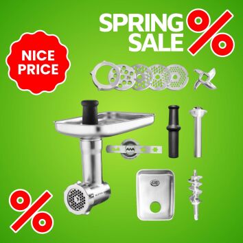 Kitty Professional Profi Edelstahl-Fleischwolf SCHREDDER...