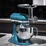 Kitty Professional Profi Edelstahl-Fleischwolf SCHREDDER PRO inkl. Lochscheiben, Messer, Wurstfüllhorn sowie Spritzgebäckvorsatz kompatibel mit KitchenAid Küchenmaschinen - Version 1 2. Wahl