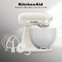 MONOCHROME COLLECTION: KitchenAid Artisan 4,7 Liter PORCELAIN WHITE Modell KSM156 Küchenmaschine