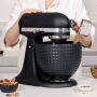 MONOCHROME COLLECTION: KitchenAid Artisan 4,7 Liter  GUSSEISEN SCHWARZ Modell KSM156 Küchenmaschine