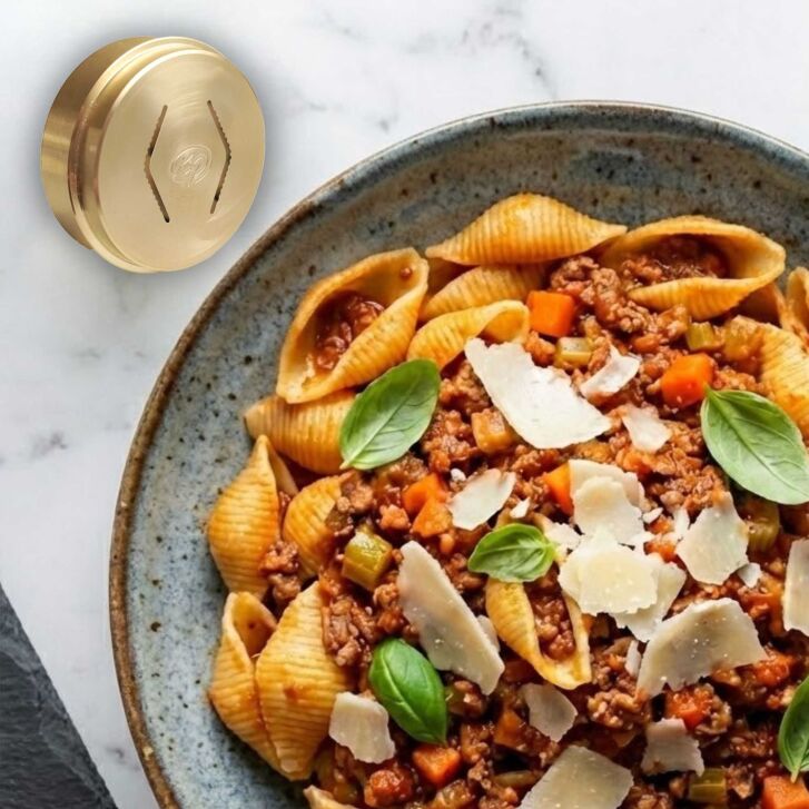 Kenny Professional Profi-Pasta-Matrize Conchiglia Rigata 32,5mm kompatibel mit Kenwood Nudelpresse Pasta Fresca